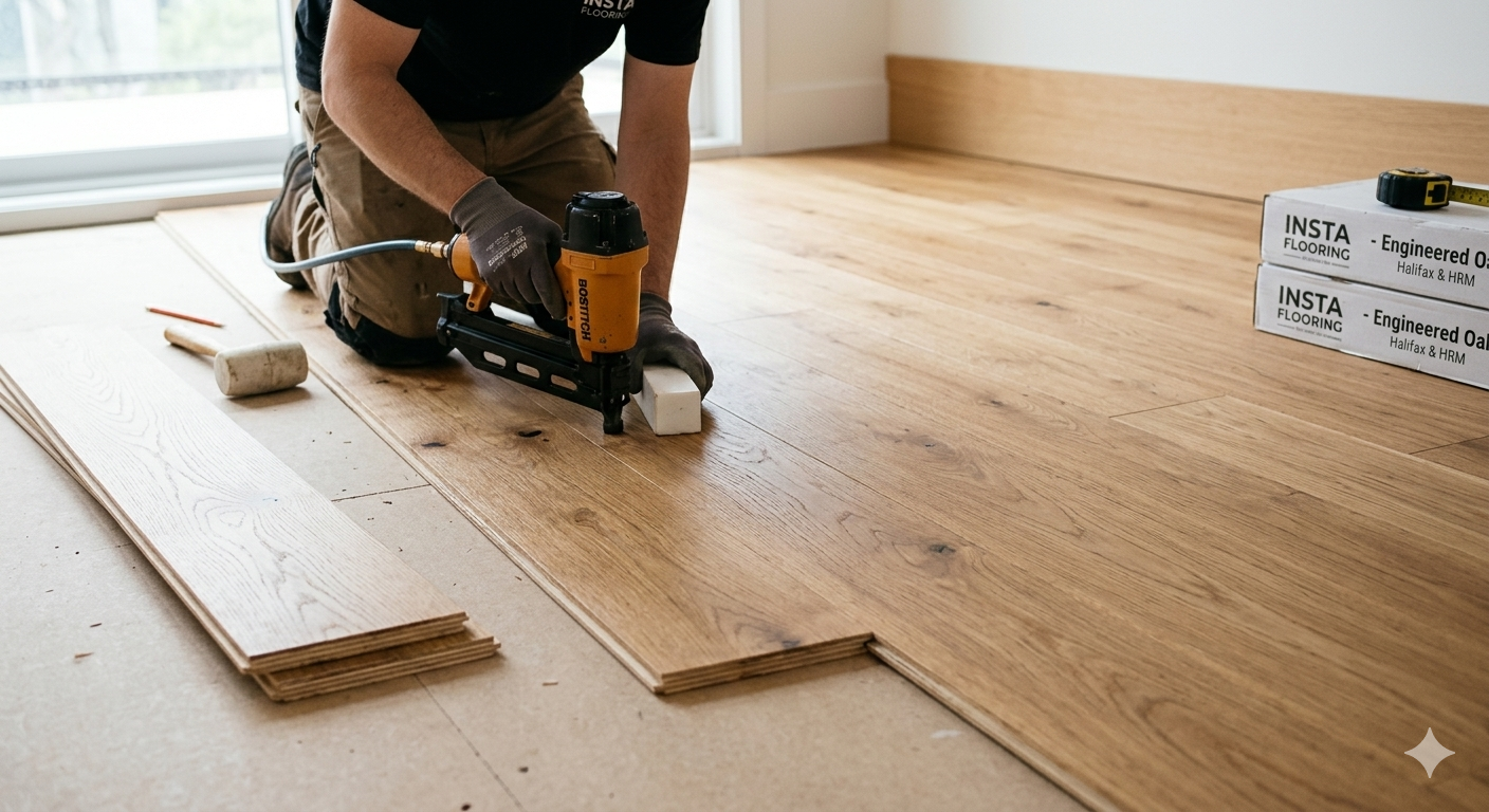 Premium engineered hardwood flooring for a modern home in the HRM.